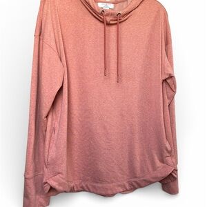 Danskin Coral Hooded Sweatshirt. Size L